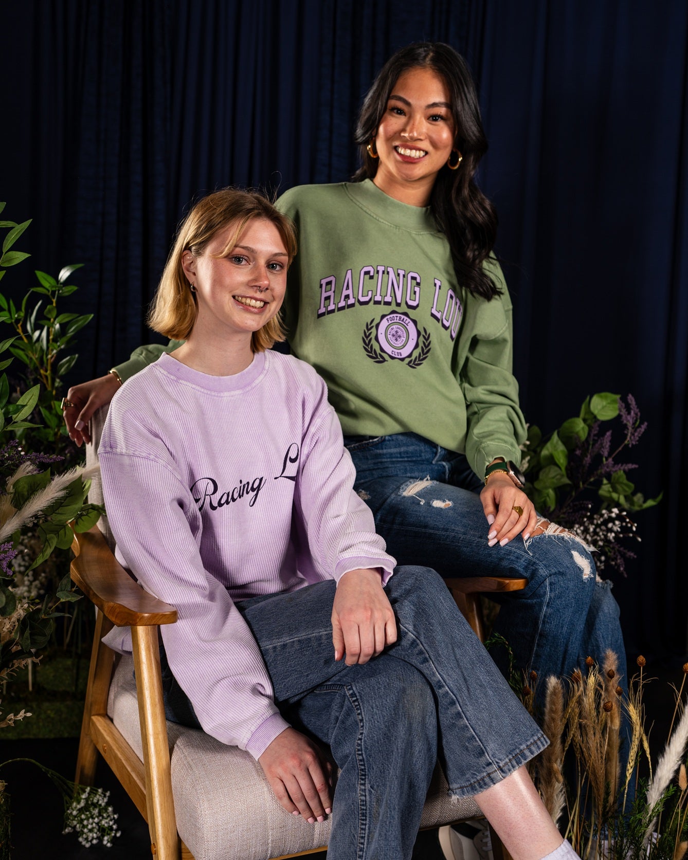 Racing Women's Corded Crewneck Home Run Sweatshirt