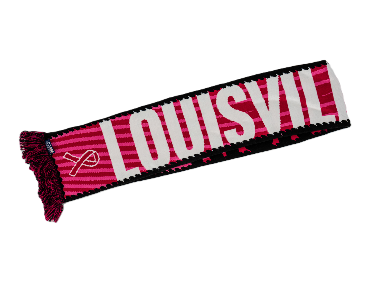 LouCity Pink Night Kick Cancer HD Knit Scarf