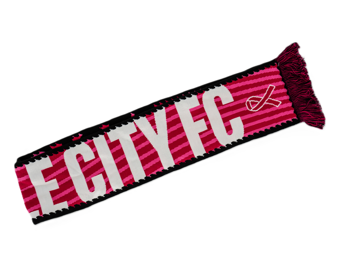 LouCity Pink Night Kick Cancer HD Knit Scarf