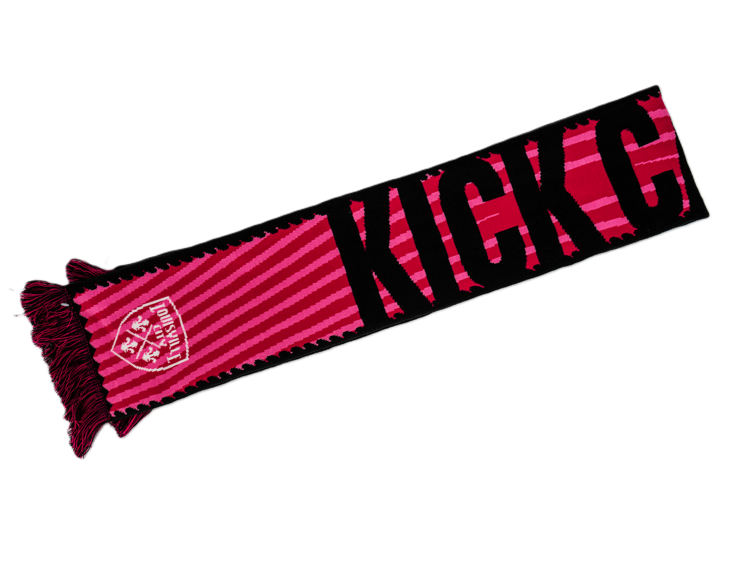 LouCity Pink Night Kick Cancer HD Knit Scarf