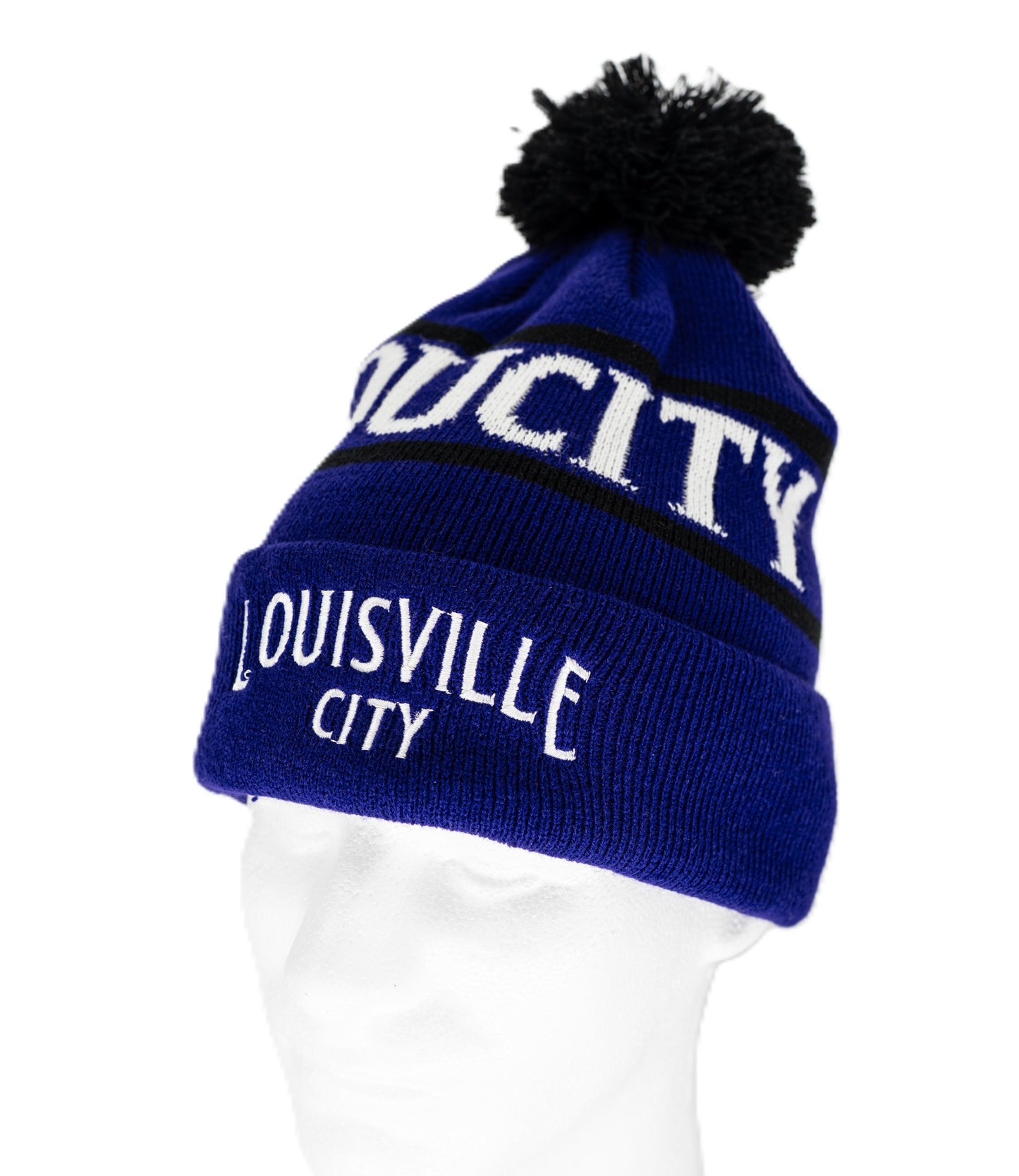 LouCity Traditional Knit Pom Beanie