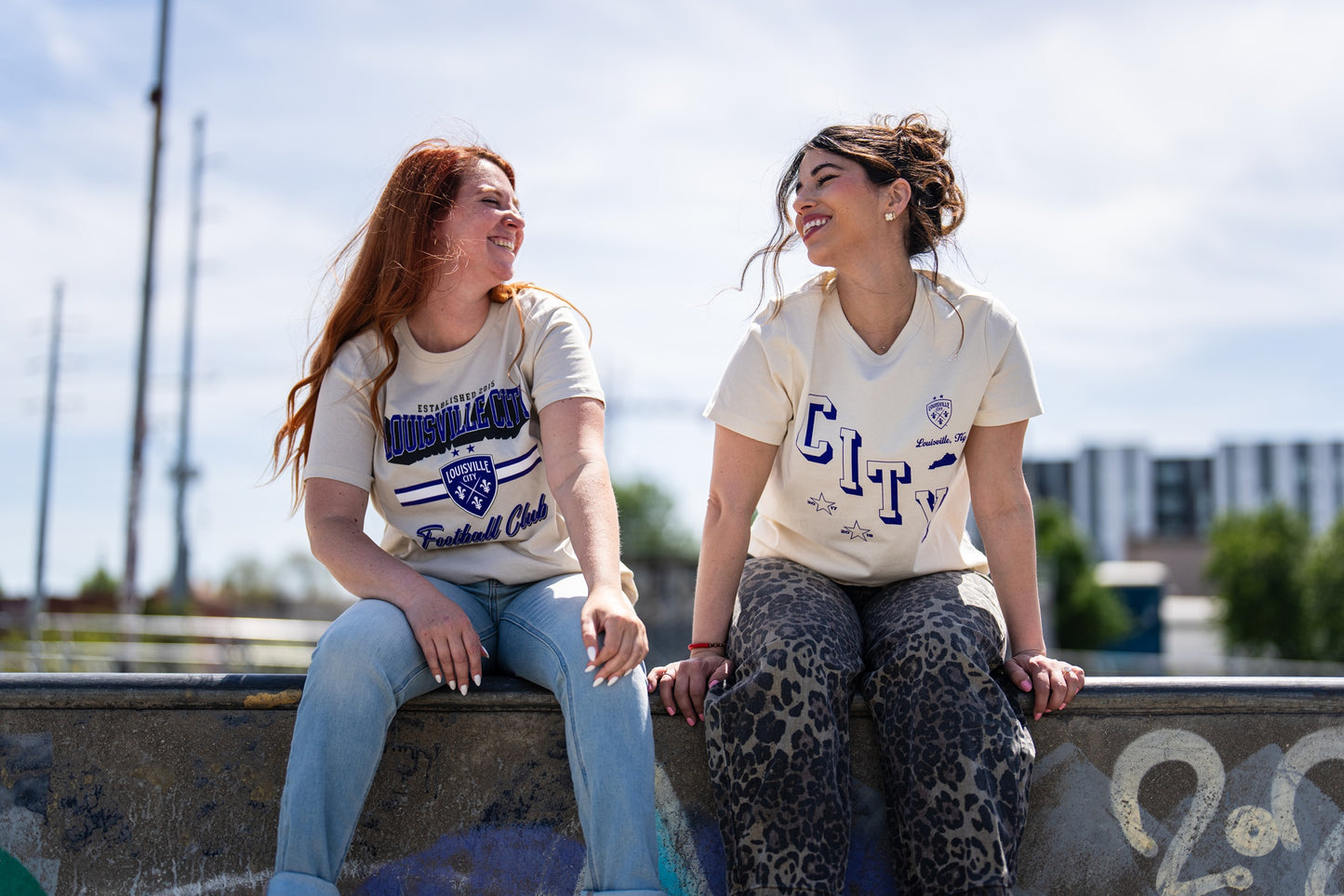 LouCity Women's Pop Text Boyfriend T-shirt