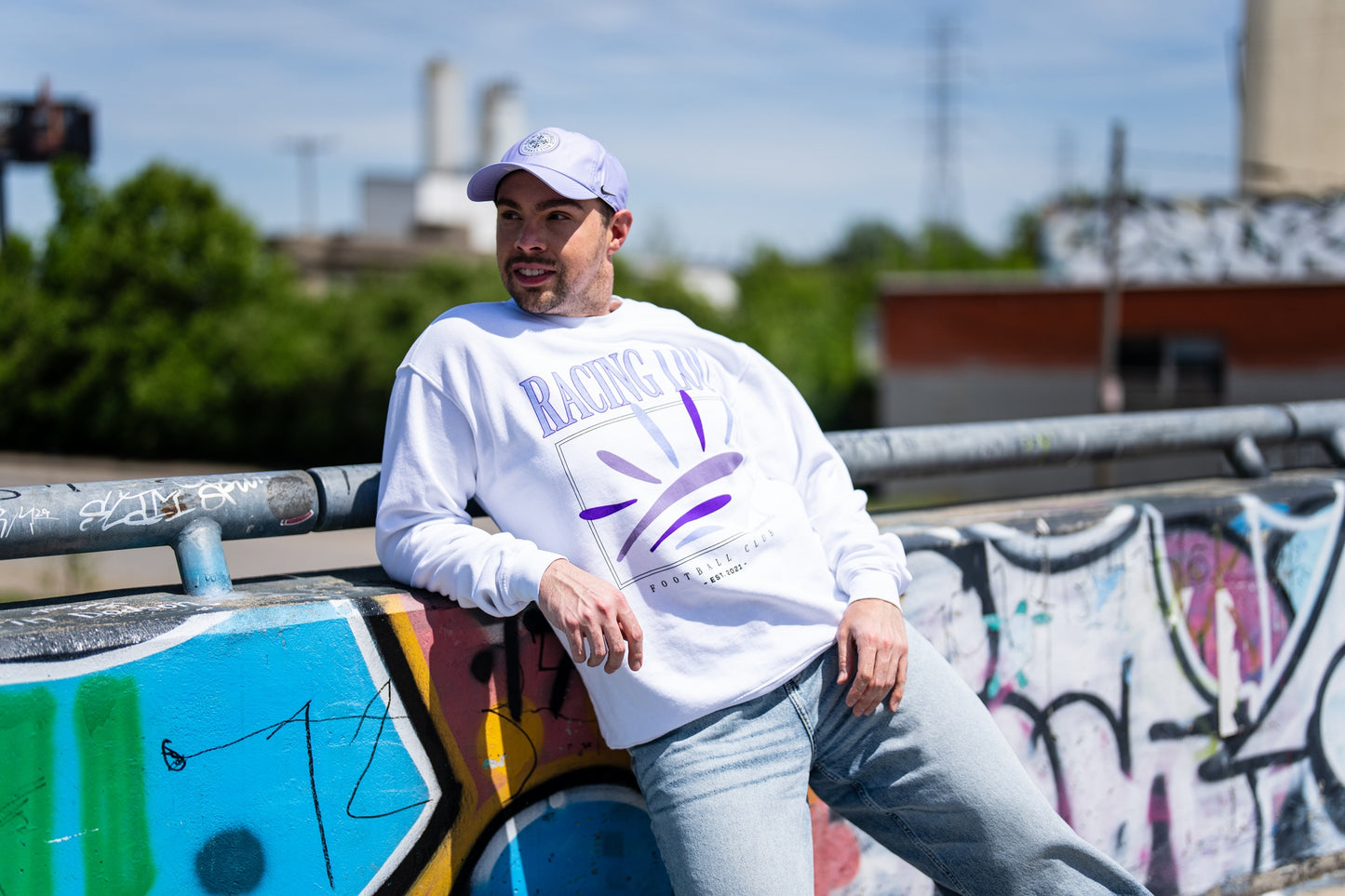 Racing Retro Lynn Dyed Ringspun Crewneck Sweatshirt