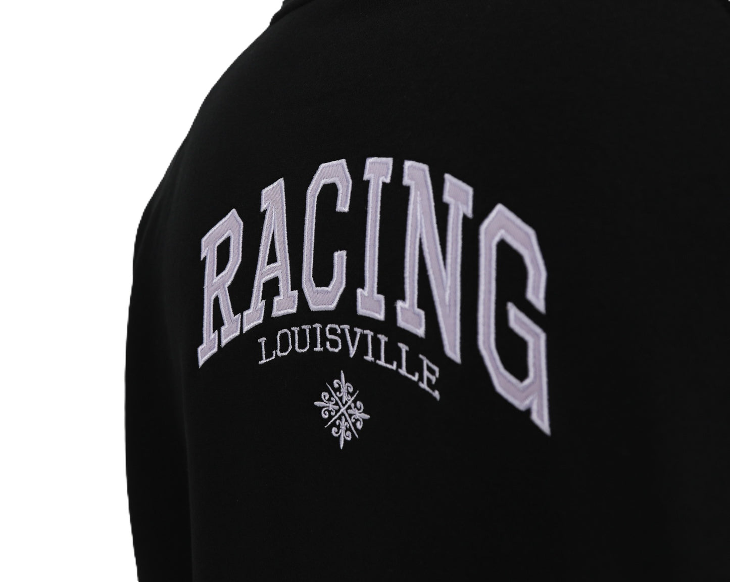 Racing Terry Fleur De Lis Oversized Hooded Sweatshirt