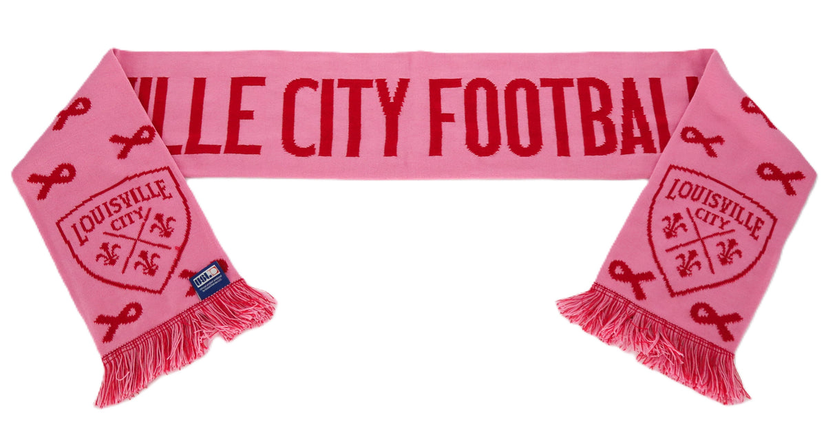 LouCity Pink Night Kick Cancer Ultra Soft Knit Scarf