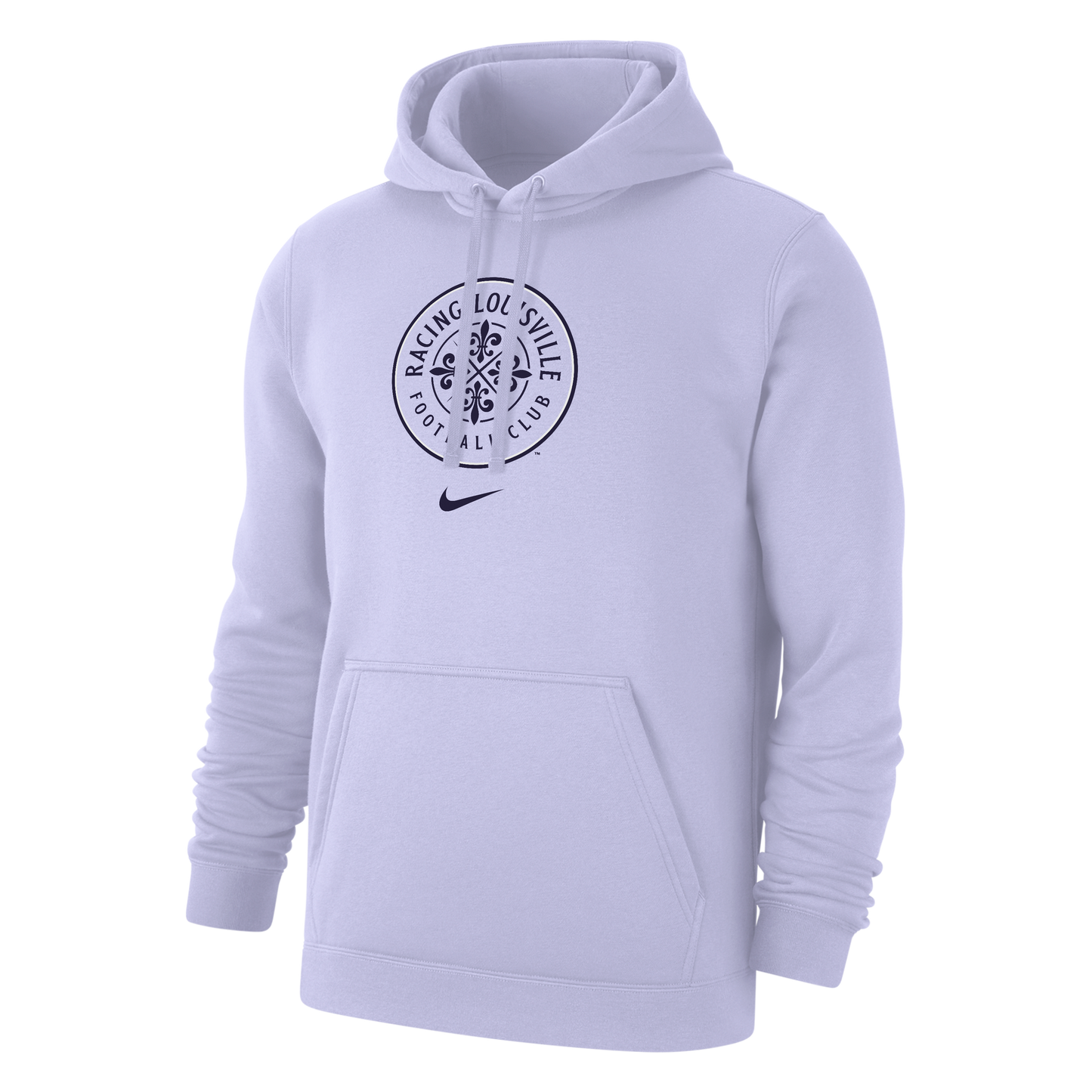 Racing Nike Primary Stacked Logo Club Fleece Hooded Sweatshirt