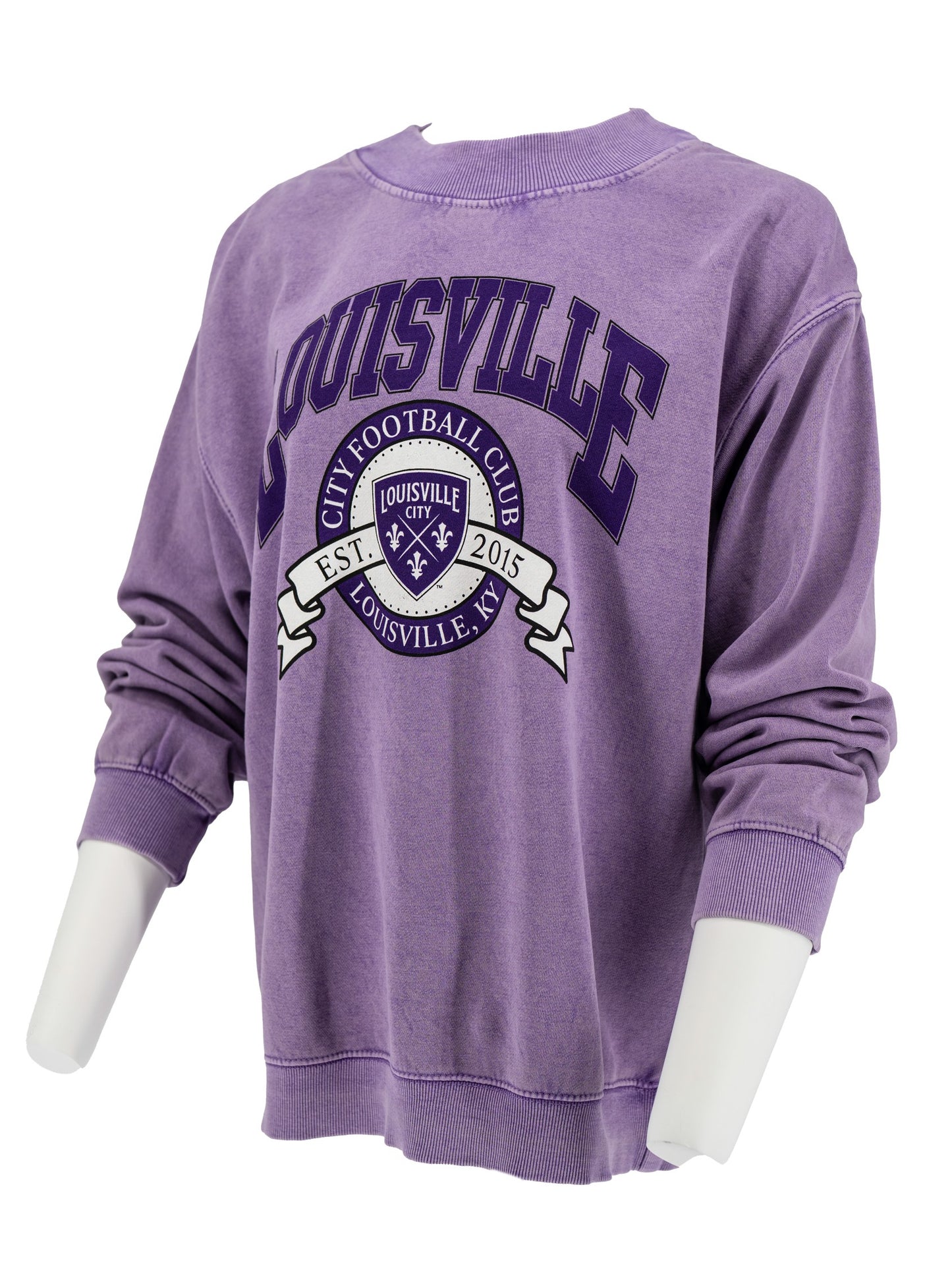 LouCity Women's Salt Wash Mockneck Sweatshirt