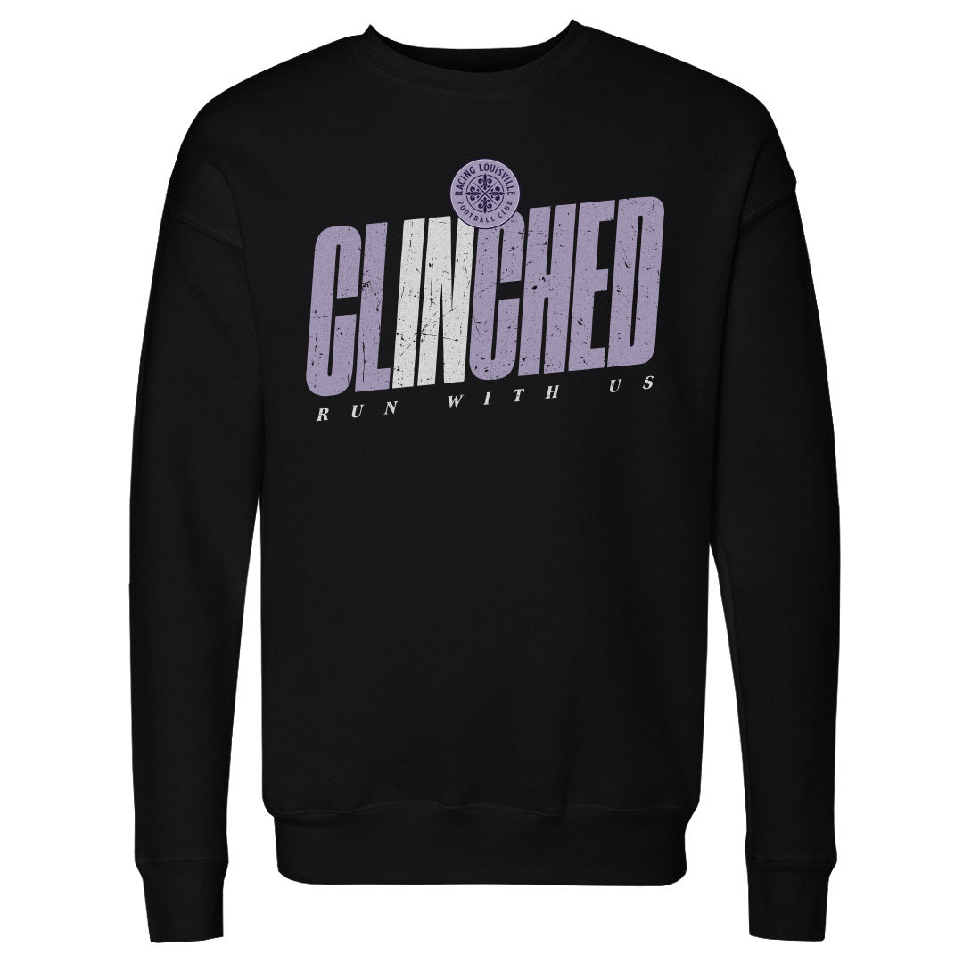 Racing Louisville FC 2025 Clinched Crewneck Sweatshirt ALLOW BUSINESS DAYS 4-7 FOR DELIVERY