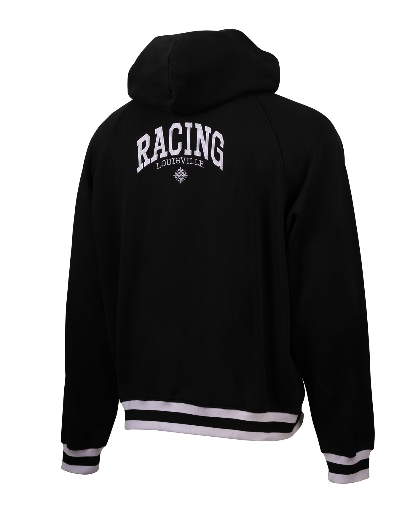Racing Terry Fleur De Lis Oversized Hooded Sweatshirt