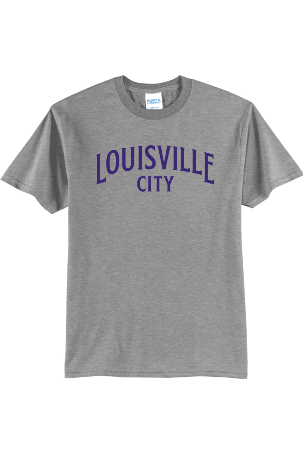 B&T Port & Company Core Blend Curved Wordmark T-shirt (See Description)