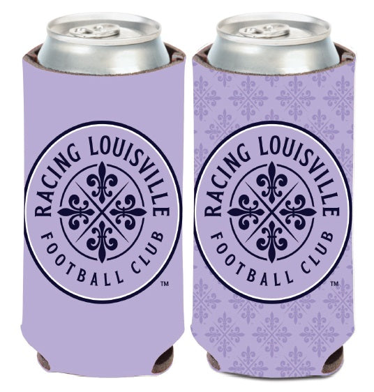 Racing Lavender Primary Logo 12oz. Can Coozie