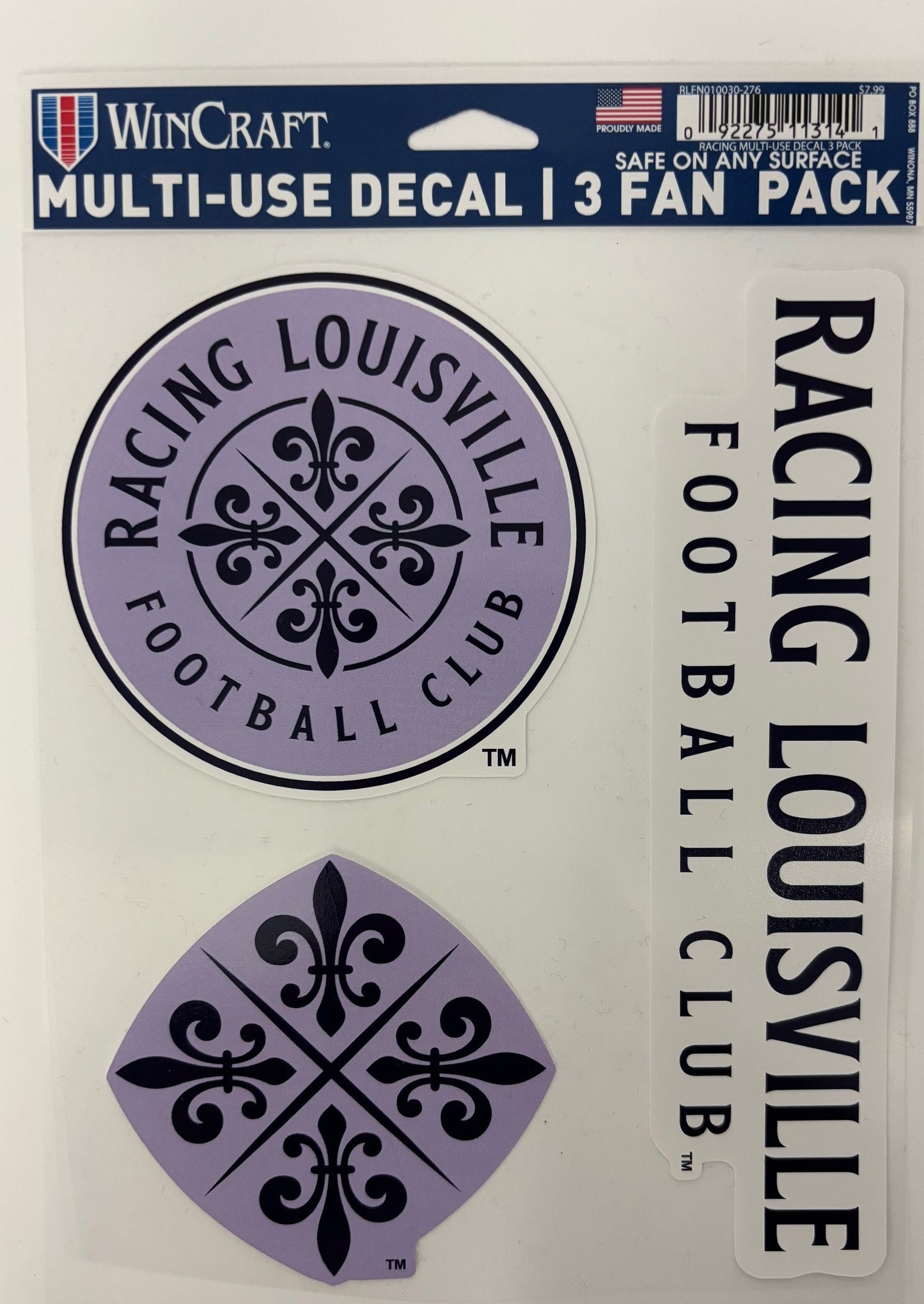 Racing Louisville Multi-use Decal 3 Pack