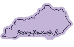 Racing Script in State UV Sticker