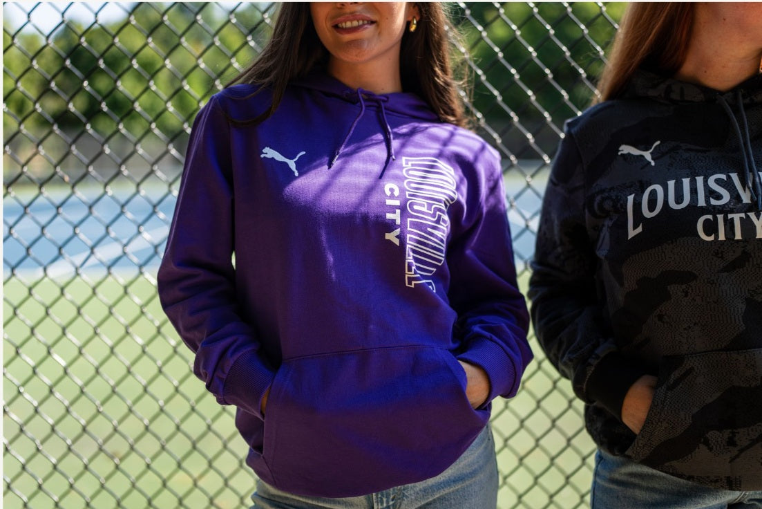 LouCity Puma Vertical Print Hooded Sweatshirt