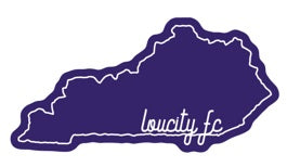 LouCity Script in State UV Sticker