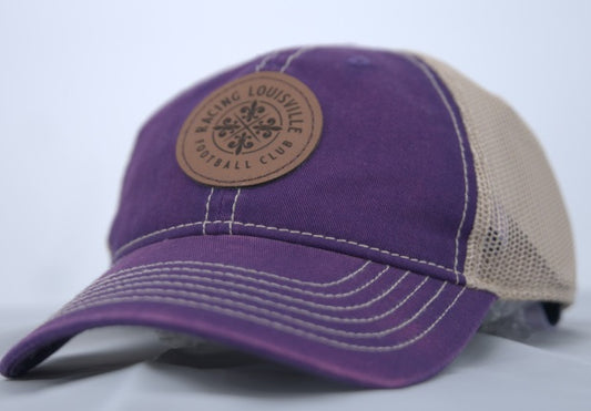 Racing Wharf Crest Tea Stained Meshback Hat