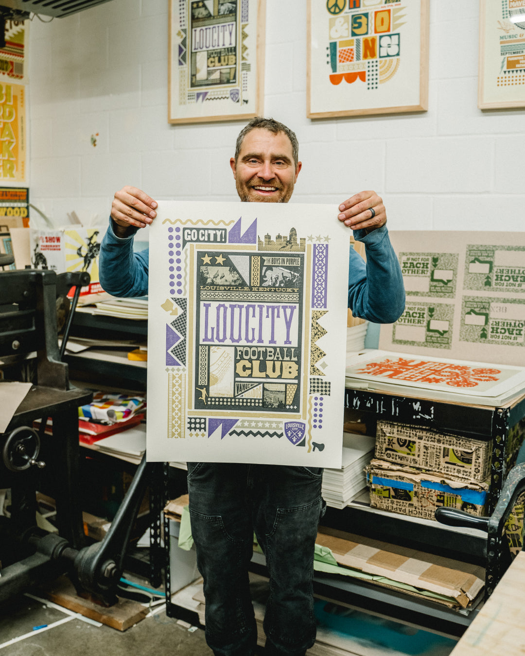 LouCity Special Edition Brad Vetter Design Poster Print