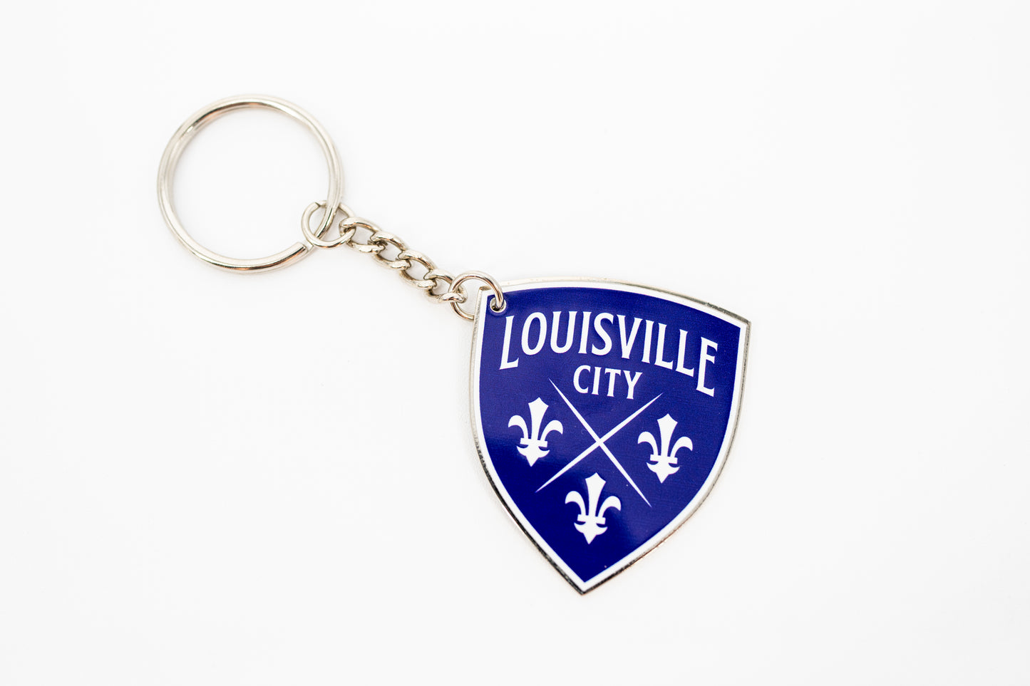 LouCity Shield Keyring PURPLE