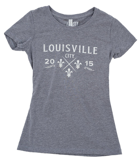 Louisville City Football Club Retro Flair WOMEN’S CREW S/S T-SHIRT