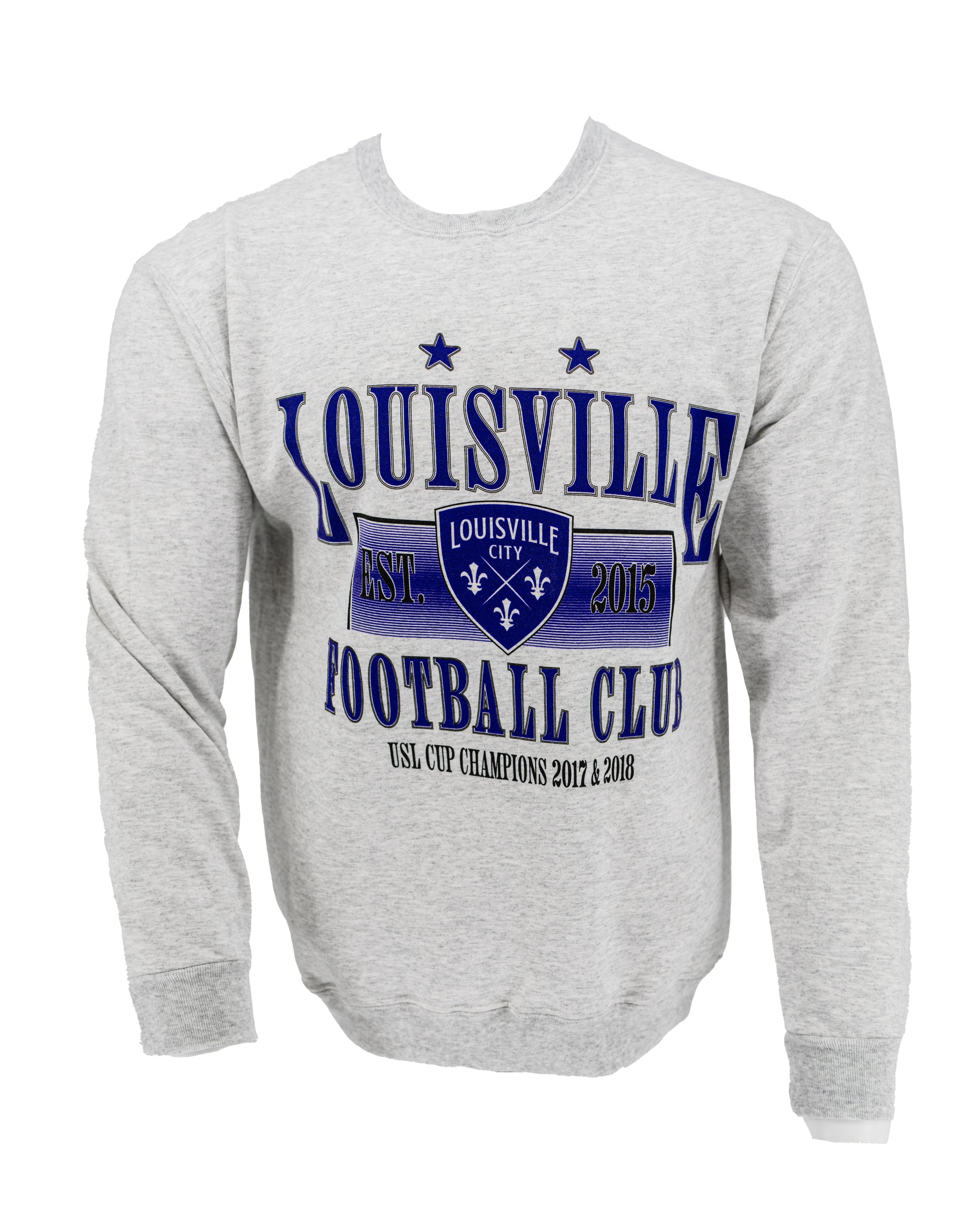 Vintage high quality Louisville Football Biglogo Print Sweatshirt Crewneck Pullover Jumper Streetwear Grey Baggy Sweatshirt Louisville Size 2XLarge