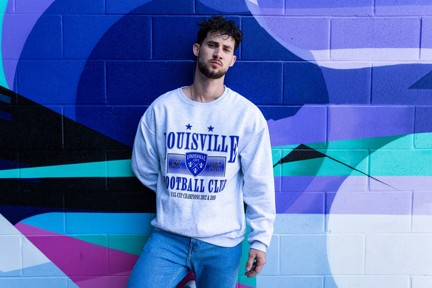 LouCity 90's Design Crewneck Sweatshirt