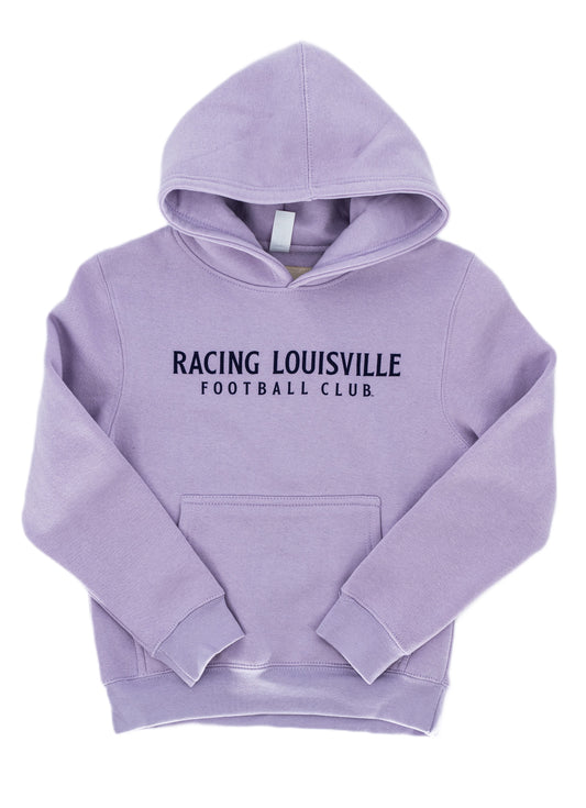 Racing Wordmark Youth Fleece Hooded Sweatshirt