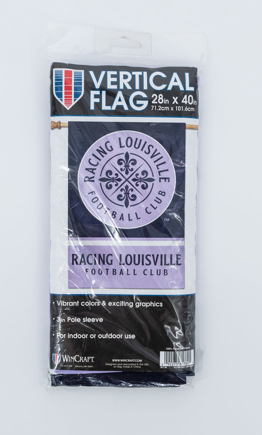 Racing Louisville Vertical Flag Banner