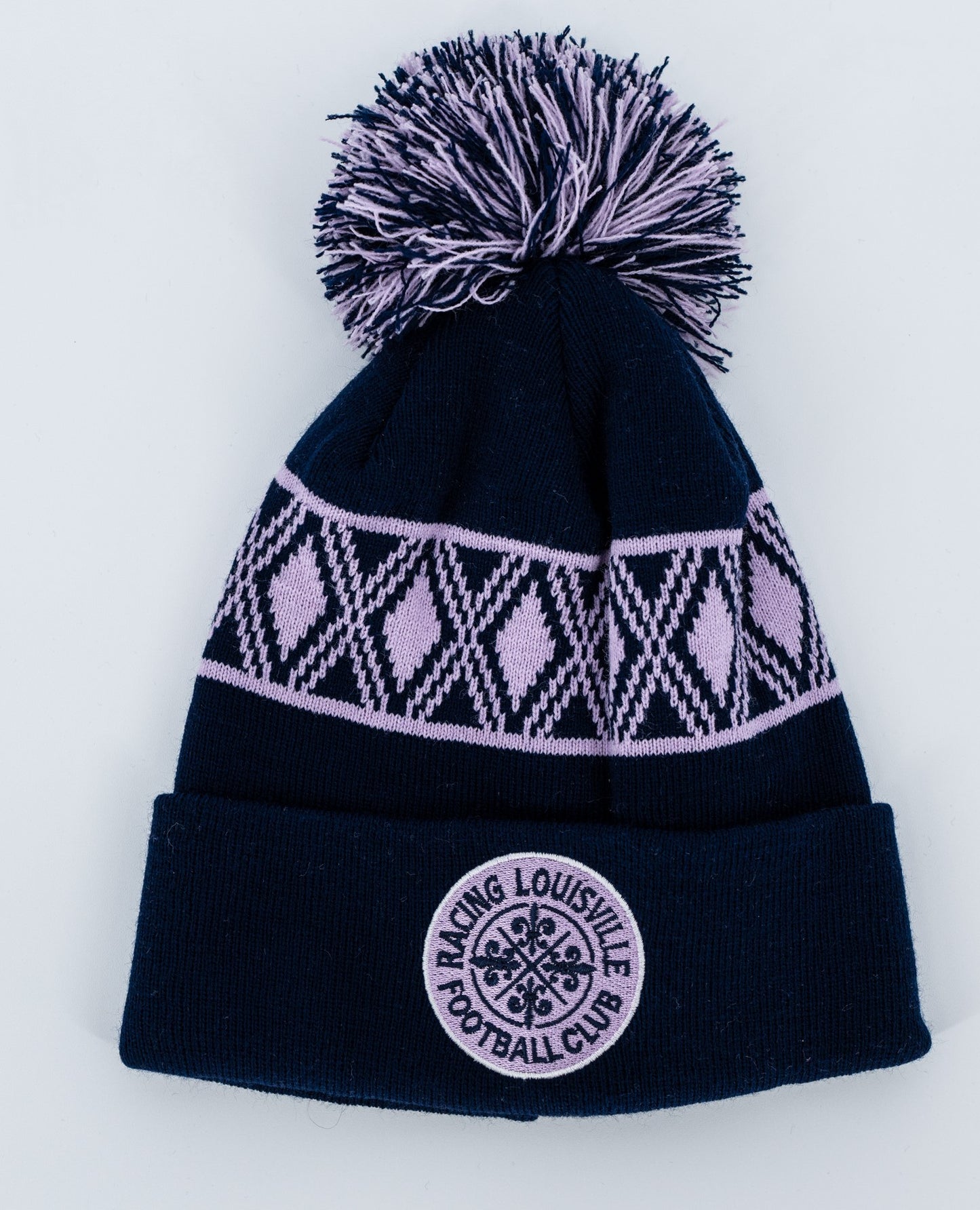 Racing Pom Pom Argyle Beanie