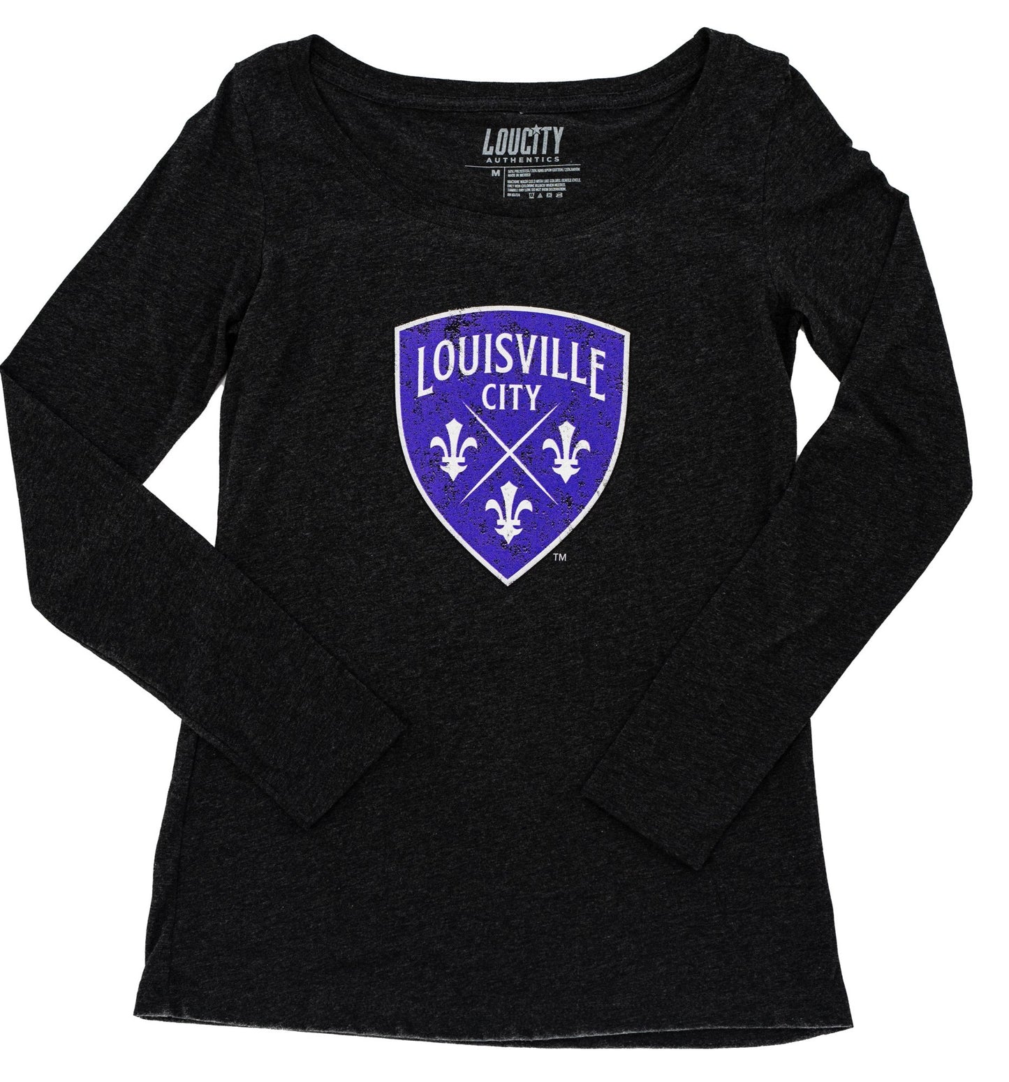 LouCity Women's Distressed Primary Logo Long Sleeve