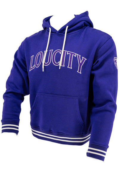 LouCity Elevated Core Curved Wordmark Relaxed Hooded Sweatshirt