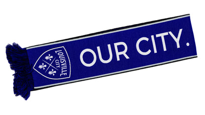 LouCity Our City Our Club Jaquard Knit Woven Scarf