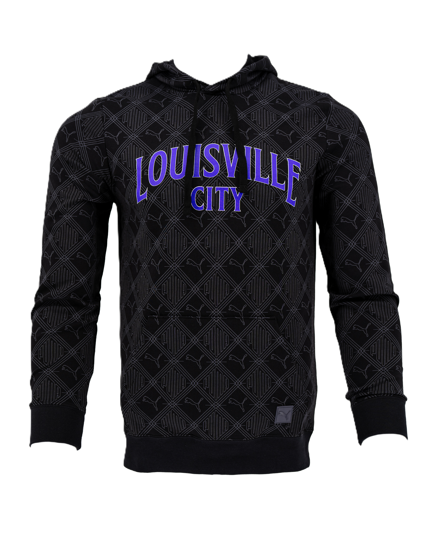LouCity Puma Logomania Curved Wordmark Hooded Sweatshirt