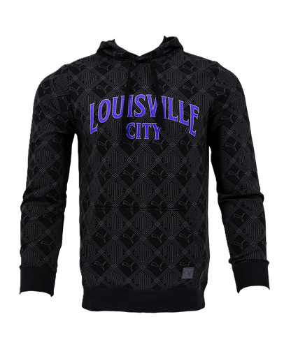 LouCity Puma Logomania Curved Wordmark Hooded Sweatshirt