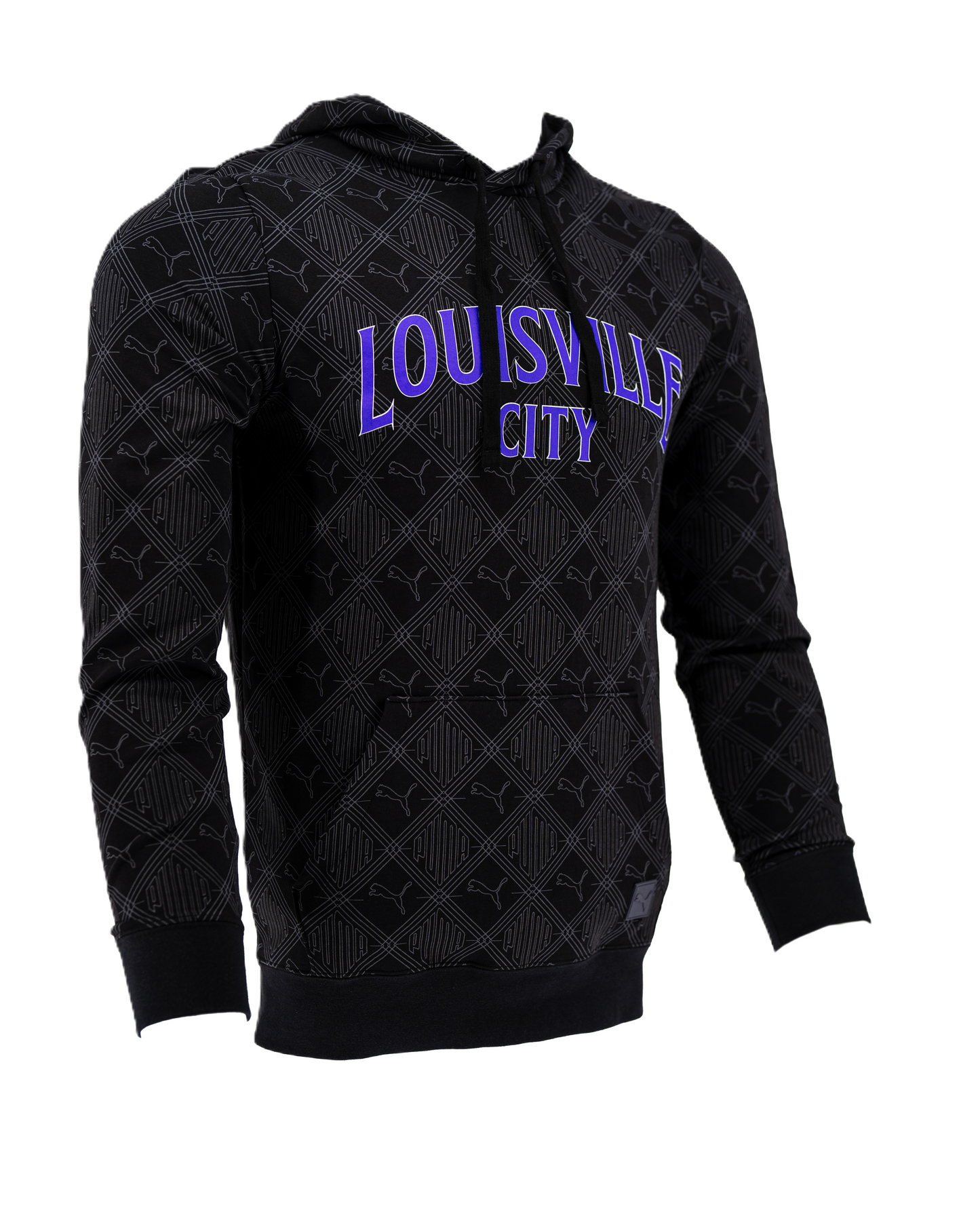 LouCity Puma Logomania Curved Wordmark Hooded Sweatshirt