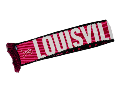 LouCity Pink Night Kick Cancer HD Knit Scarf