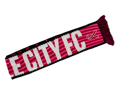 LouCity Pink Night Kick Cancer HD Knit Scarf