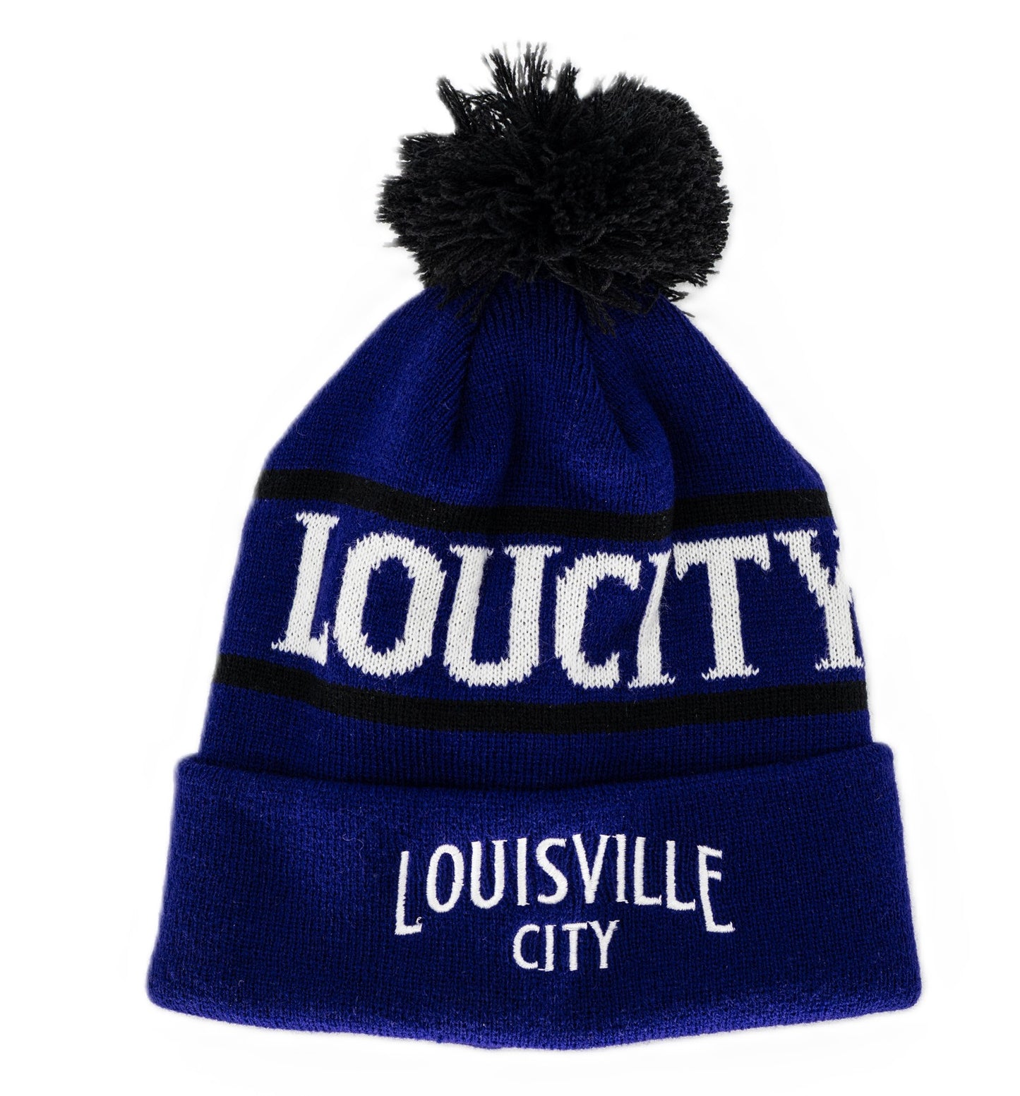 LouCity Traditional Knit Pom Beanie