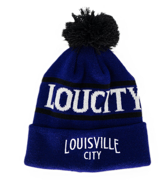LouCity Traditional Knit Pom Beanie