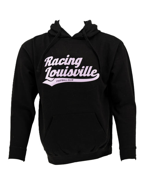 Racing Tail Sweep Applique Hooded Sweatshirt