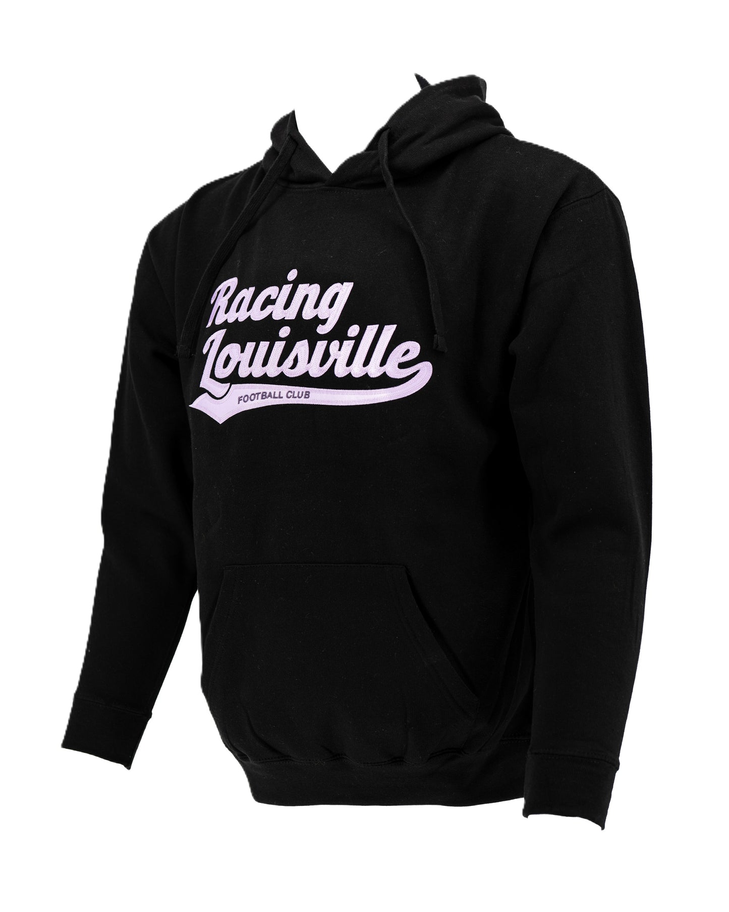 Racing Tail Sweep Applique Hooded Sweatshirt