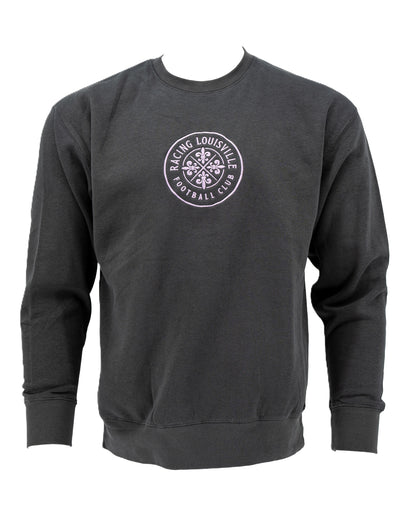 Racing Center Embroidered Crewneck Sweatshirt