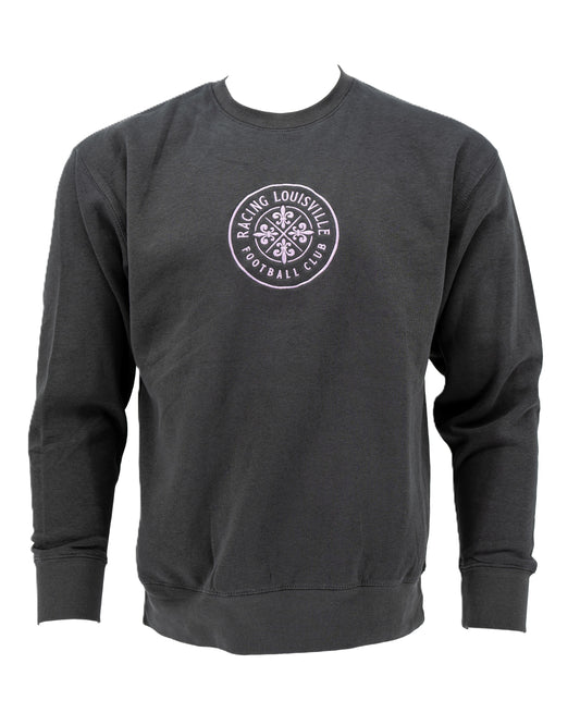 Racing Center Embroidered Crewneck Sweatshirt