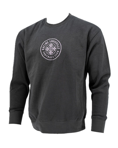 Racing Center Embroidered Crewneck Sweatshirt