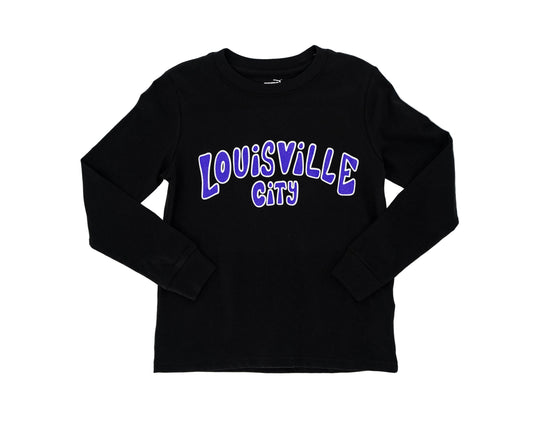 LouCity Youth Graffiti Wordmark Long Sleeve T-shirt