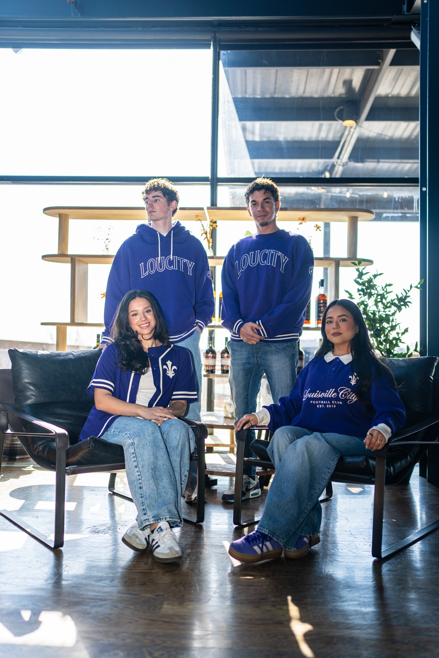 LouCity Elevated Core Curved Wordmark Relaxed Hooded Sweatshirt