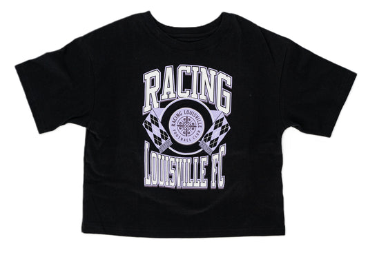 Racing Youth Girls Classic Stack Boxy T-shirt
