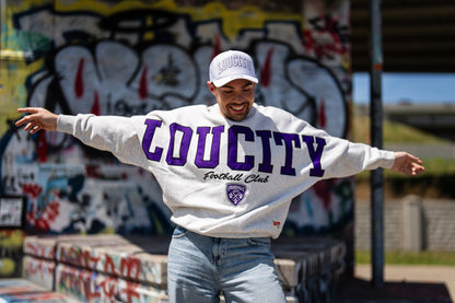 LouCity Women's Flannigan Oversized Crewneck Sweatshirt