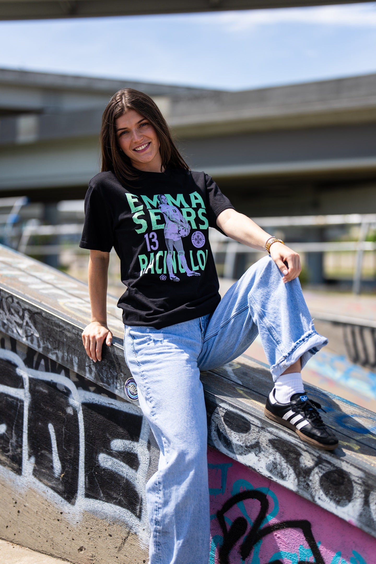 Racing Emma Sears Player Stance T-shirt