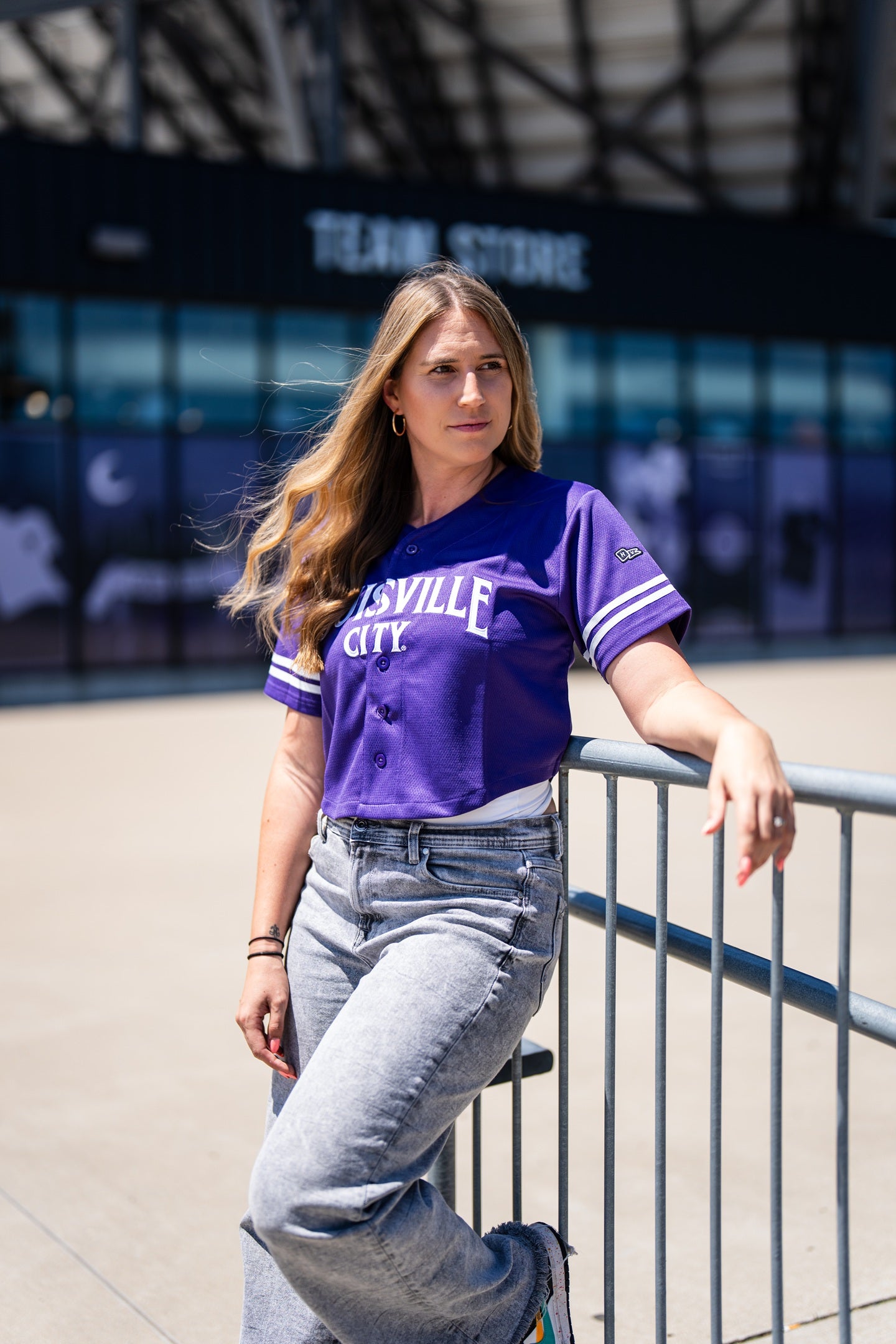 LouCity Women's Cropped Baseball Top