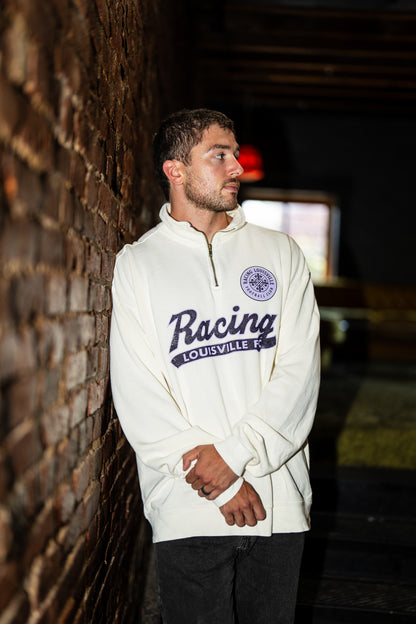 Racing Bing Tea Dyed Ringspun 1/4 Zip Sweatshirt